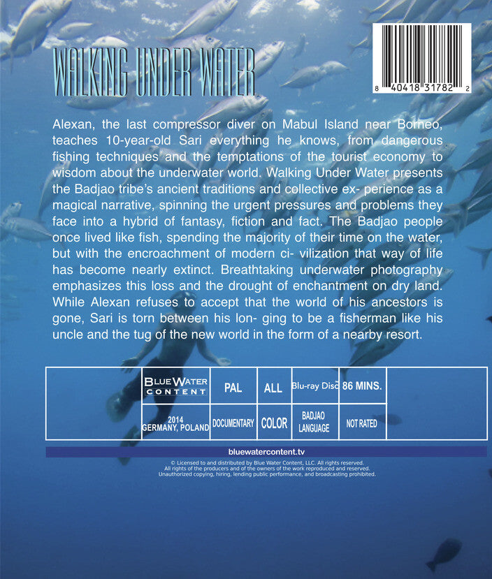 walking under water - Back Panel - Blu-ray
