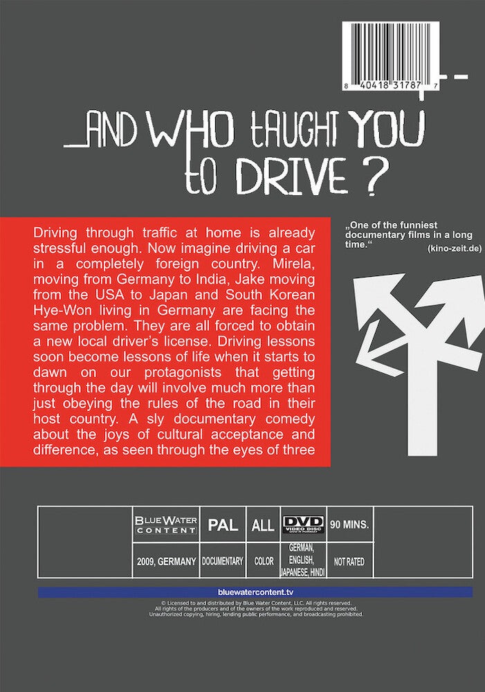 And Who Taught You To Drive - Back Panel - 
