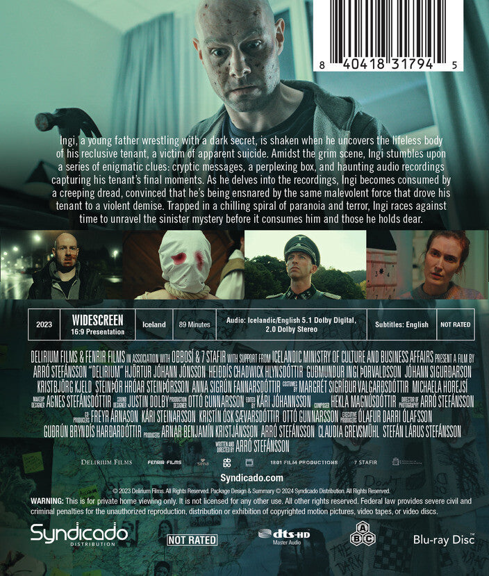 delirium - Back Panel - Blu-ray