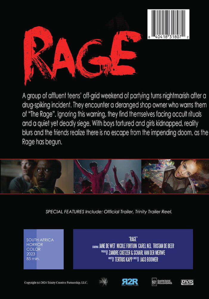 rage - Back Panel - DVD