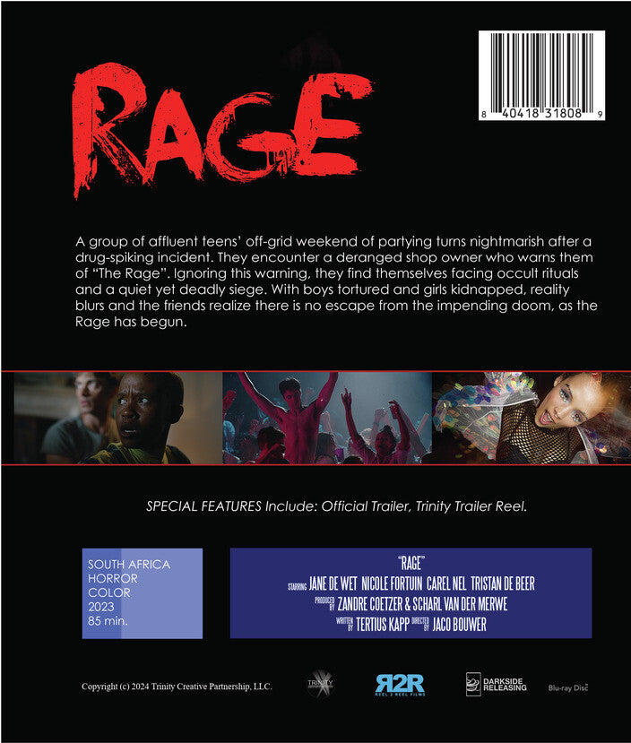 rage - Back Panel - Blu-ray