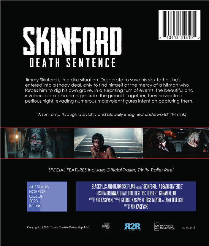 skinford: death sentence - Back Panel - Blu-ray