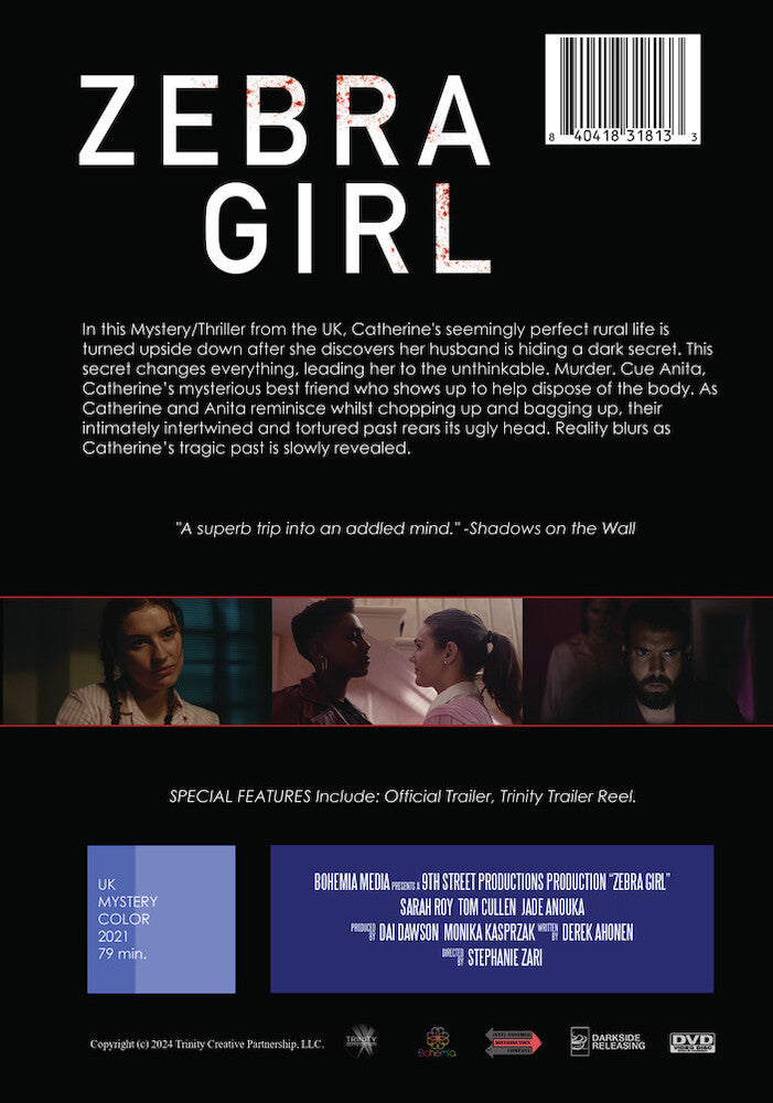 zebra girl - Back Panel - DVD