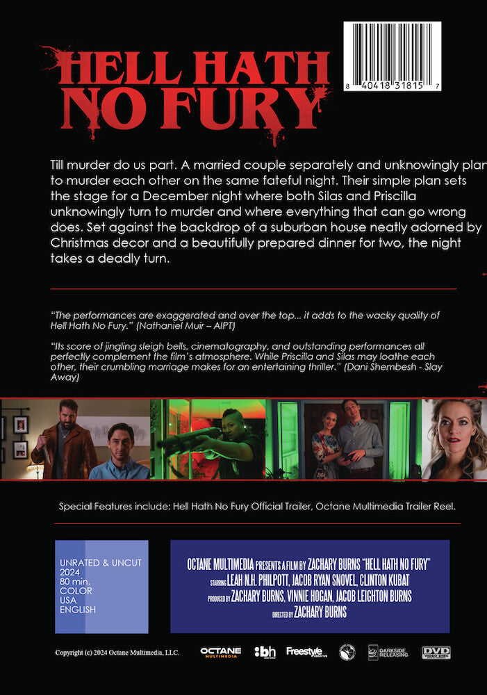 hell hath no fury - Back Panel - DVD