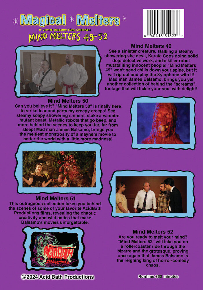 Magical Melters: Mind Melters 49-52 - Back Panel - 