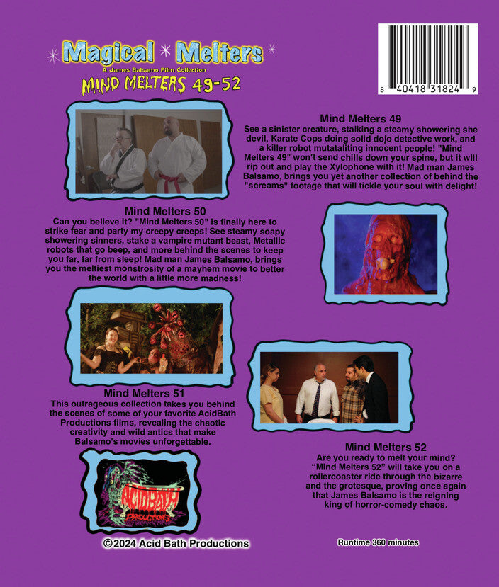 Magical Melters: Mind Melters 49-52 - Back Panel - 