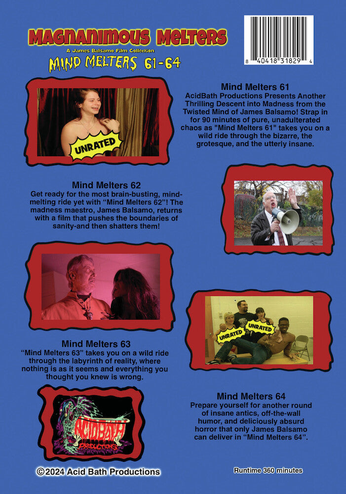 Magnanimous Melters: Mind Melters 61-64 - Back Panel - 