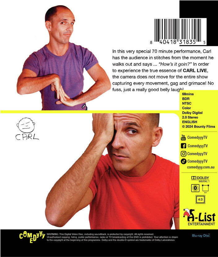 Carl Barron: Live - Back Panel - 