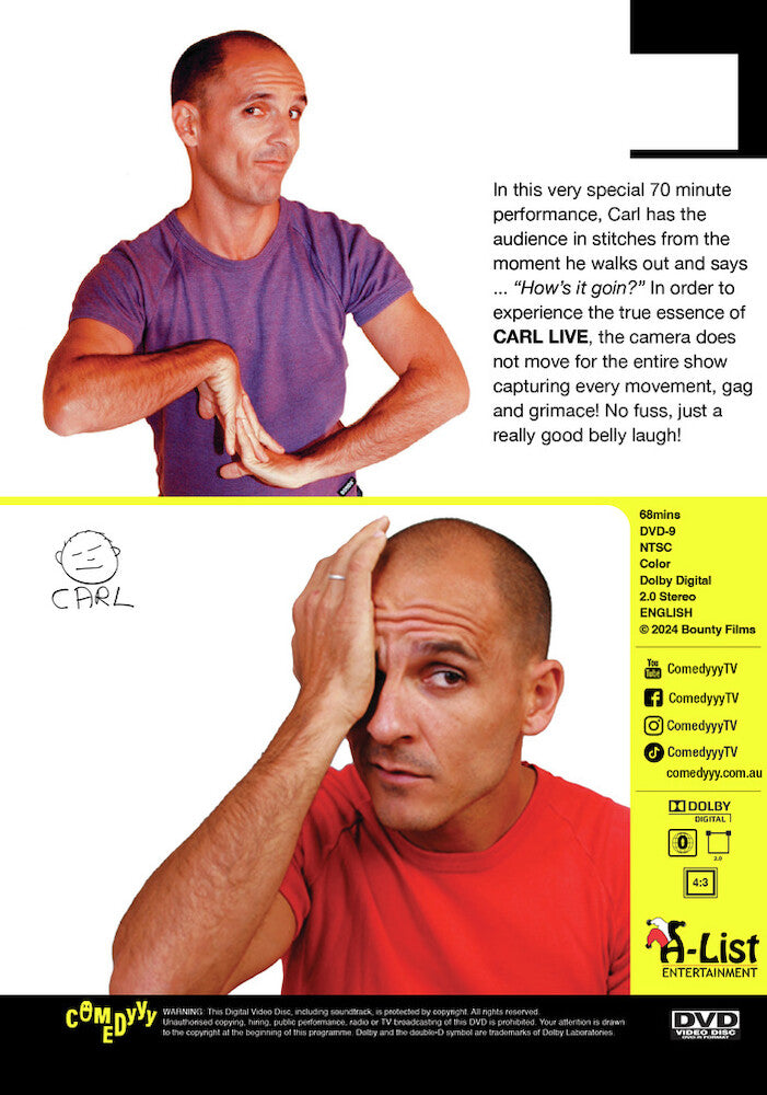 Carl Barron: Live - Back Panel - 