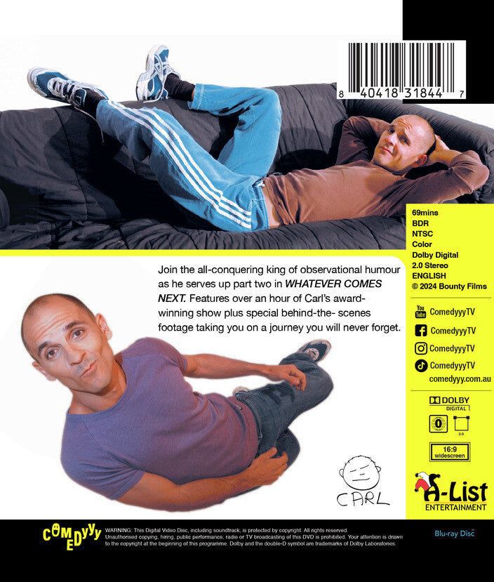 Carl Barron: Whatever Comes Next - Back Panel - 