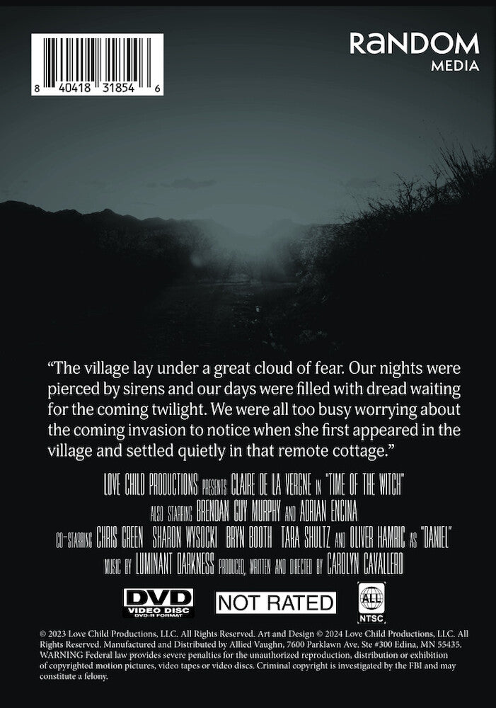 time of the witch - Back Panel - DVD