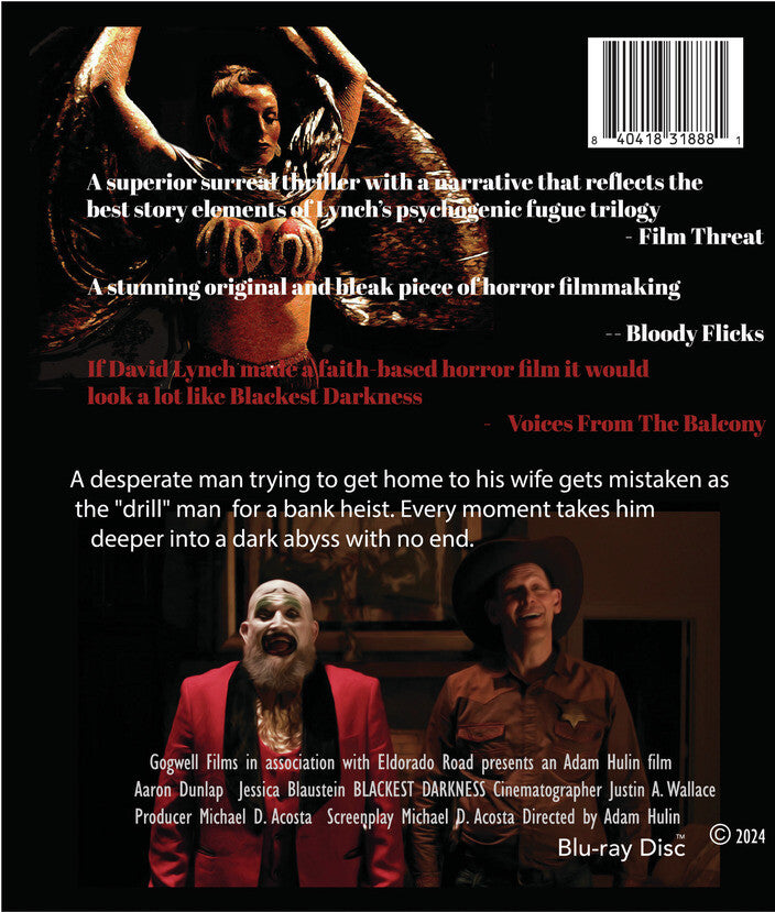 blackest darkness - Back Panel - Blu-ray