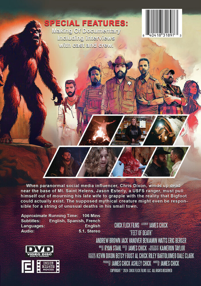 feet of death - Back Panel - DVD