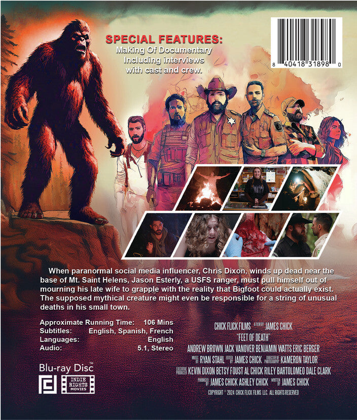 feet of death - Back Panel - Blu-ray