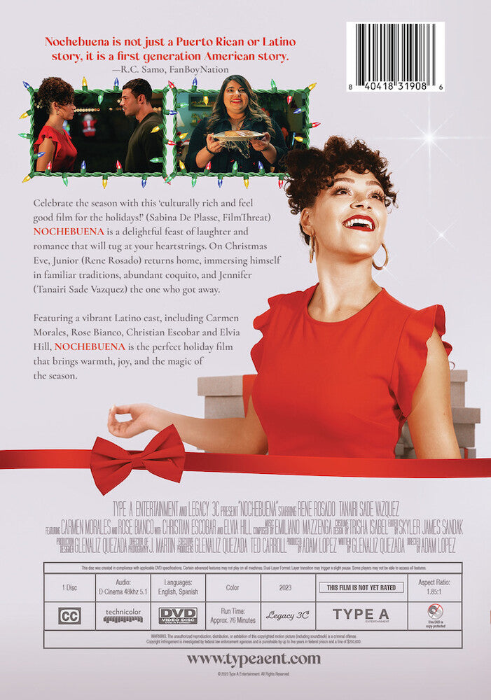 nochebuena - Back Panel - DVD