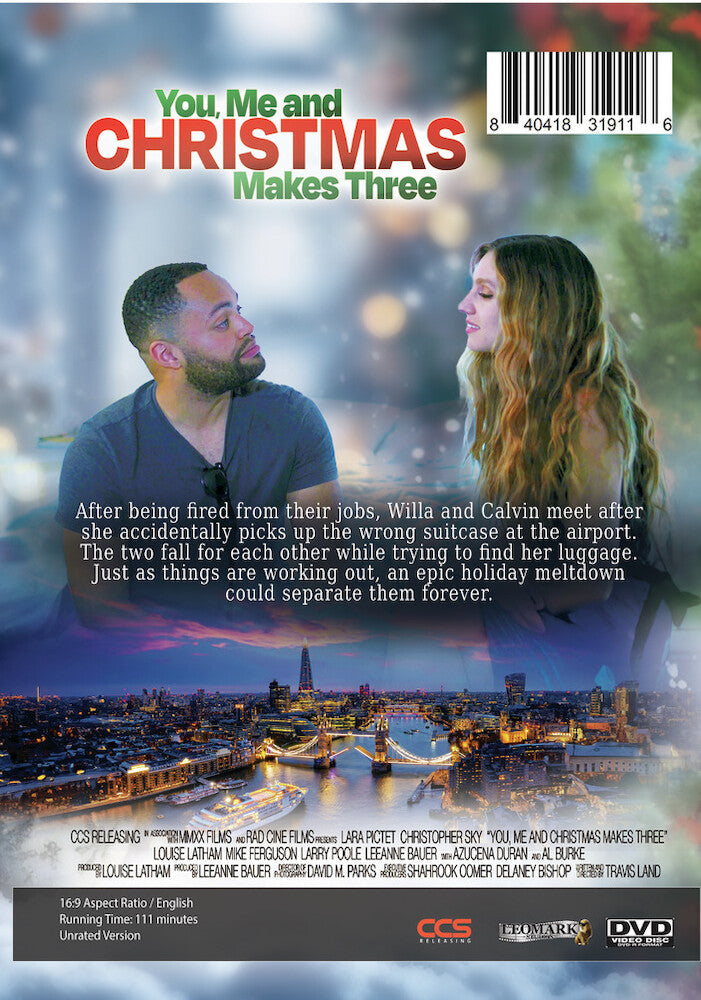 You Me and Christmas Makes Three - Back Panel - 