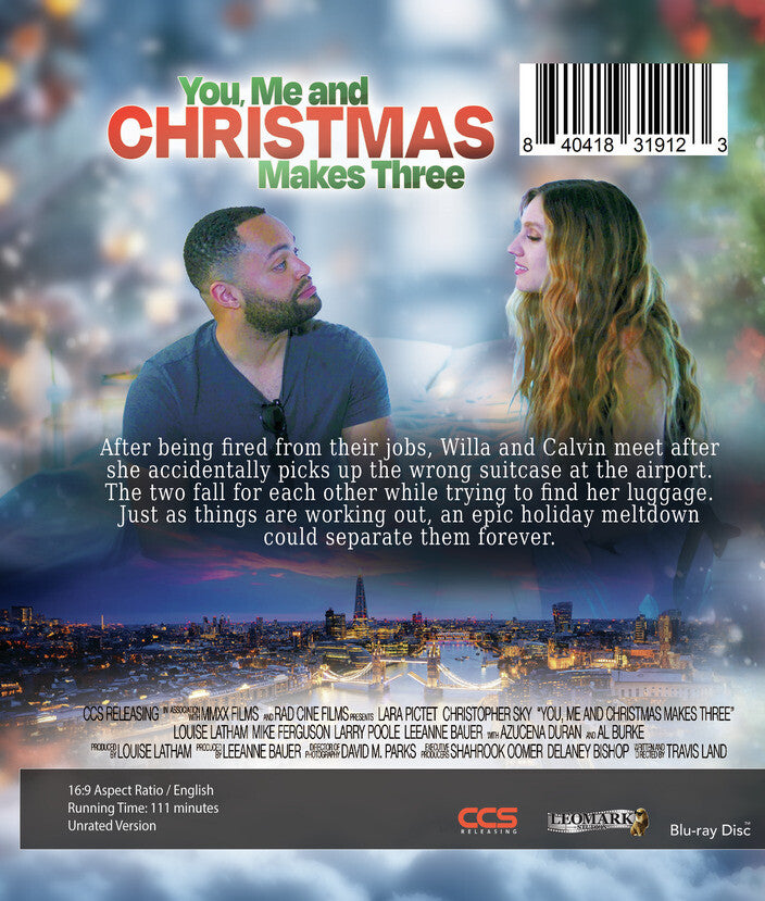 you me and christmas makes three - Back Panel - Blu-ray