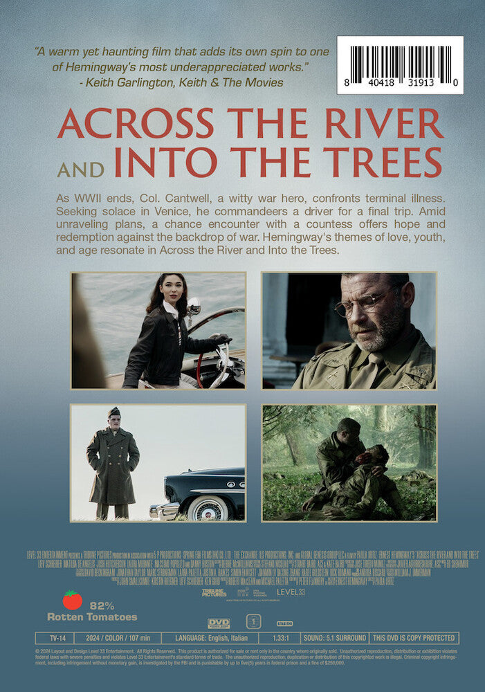 across the river and into the trees - Back Panel - DVD