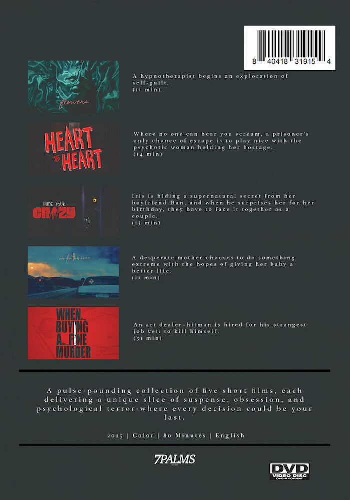 Dark Cuts: A Thriller Anthology - Back Panel - 