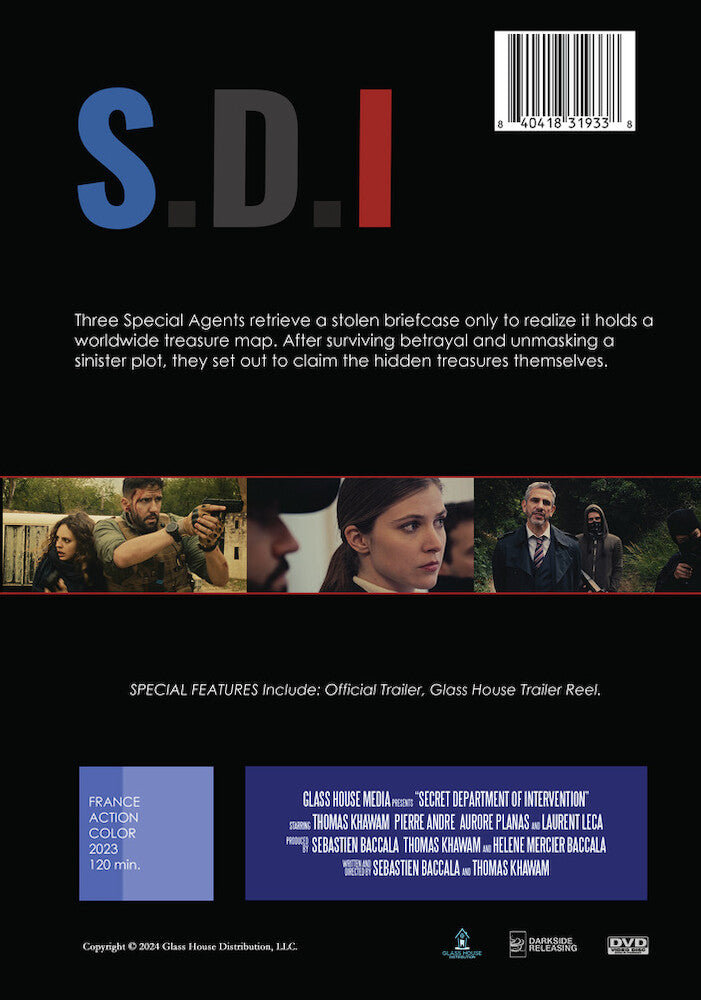 S.D.I Secret Department of Intervention - Back Panel - 