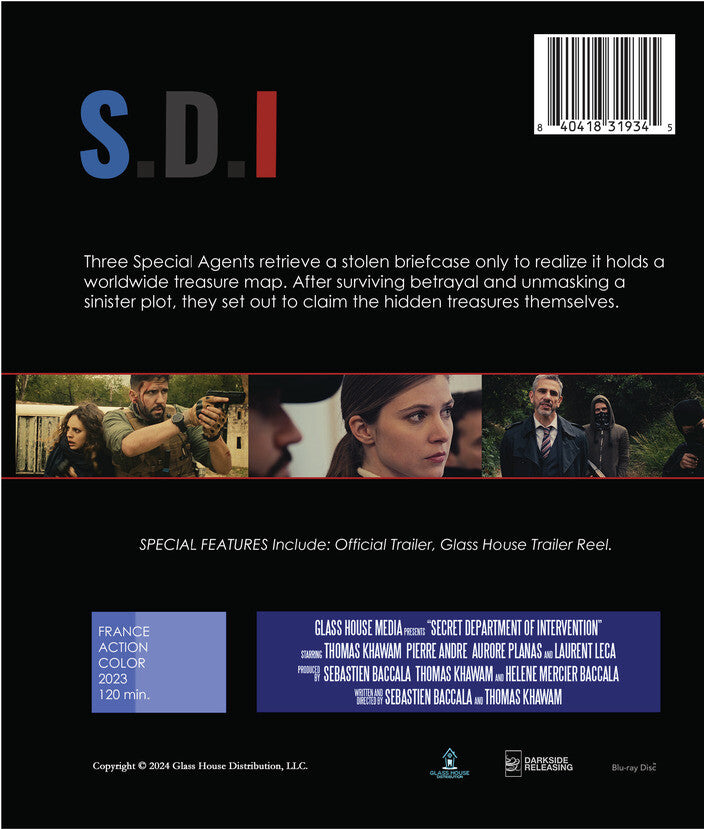 S.D.I Secret Department of Intervention - Back Panel - 