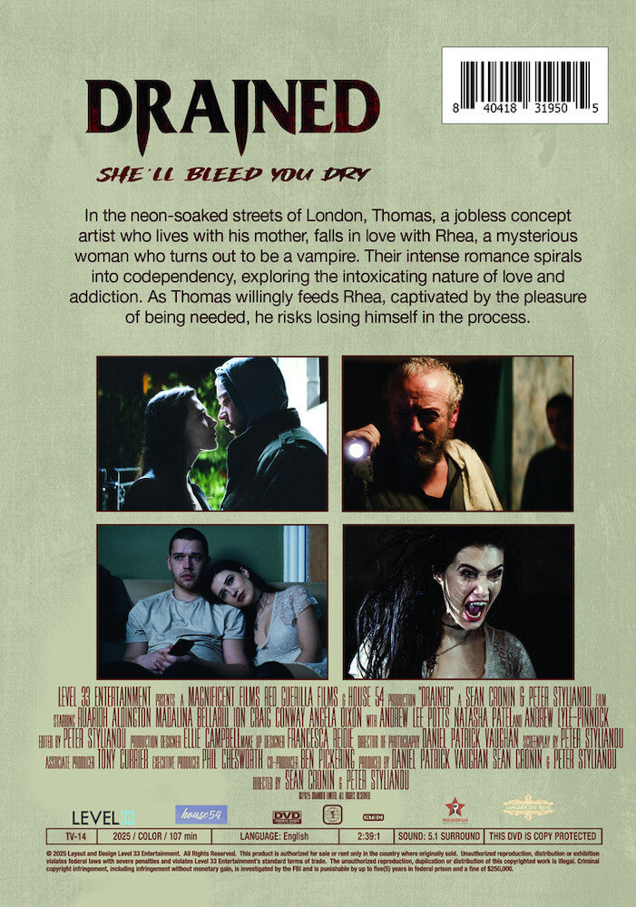 drained - Back Panel - DVD
