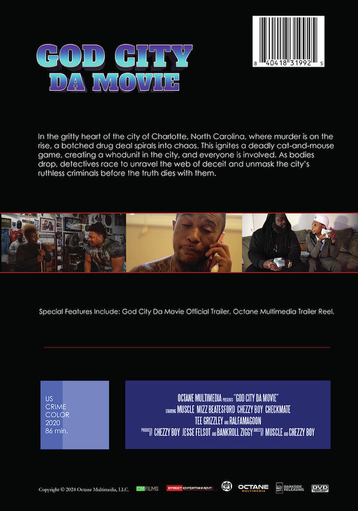 god city da movie - Back Panel - DVD