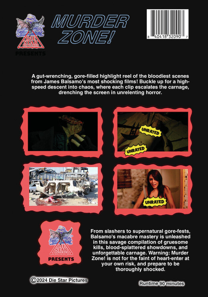 Murder Zone - Back Panel - 