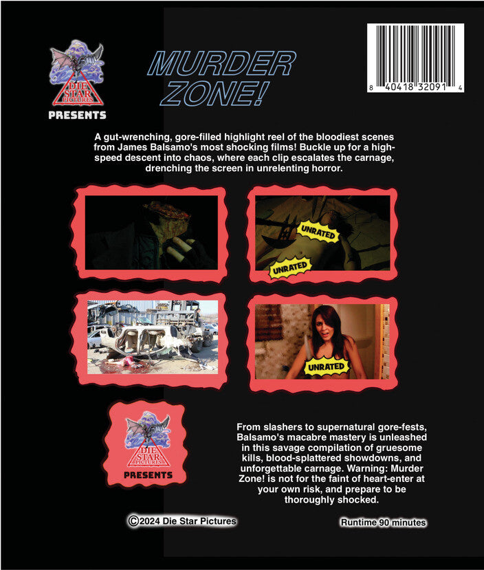 Murder Zone - Back Panel - 