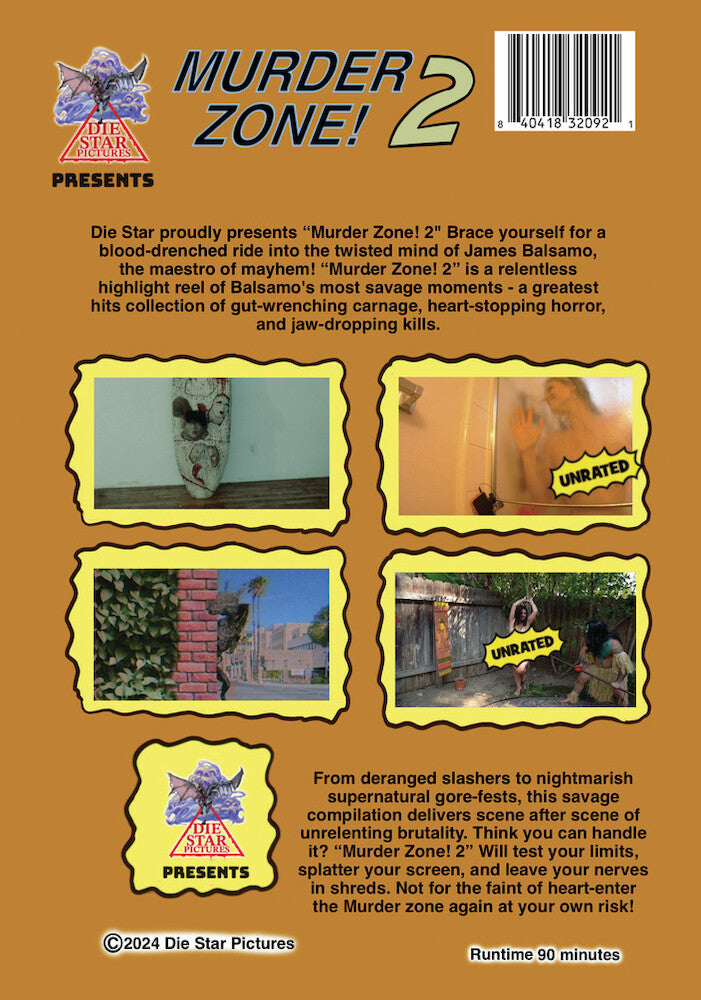 Murder Zone 2 - Back Panel - 