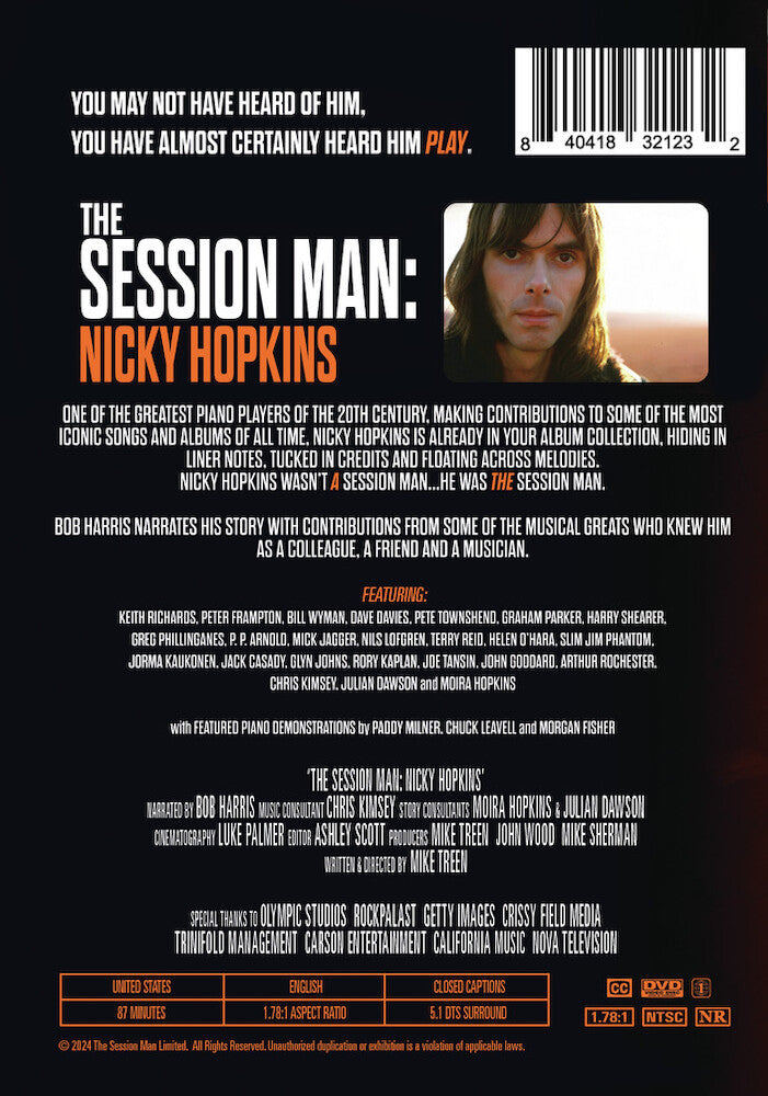 the session man - Back Panel - DVD