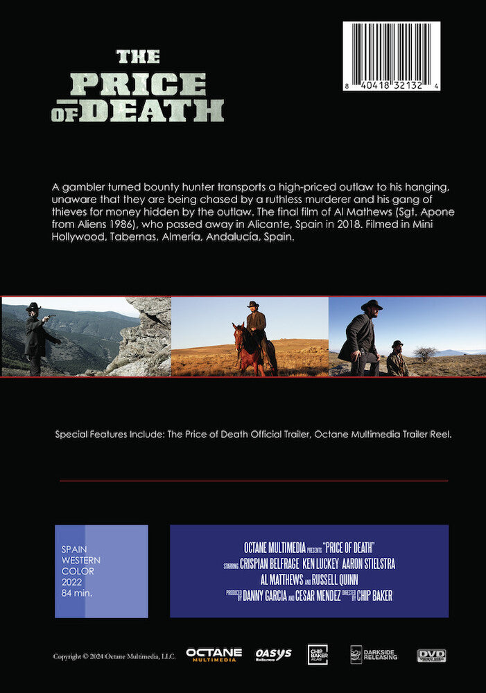 Price of Death - Back Panel - 