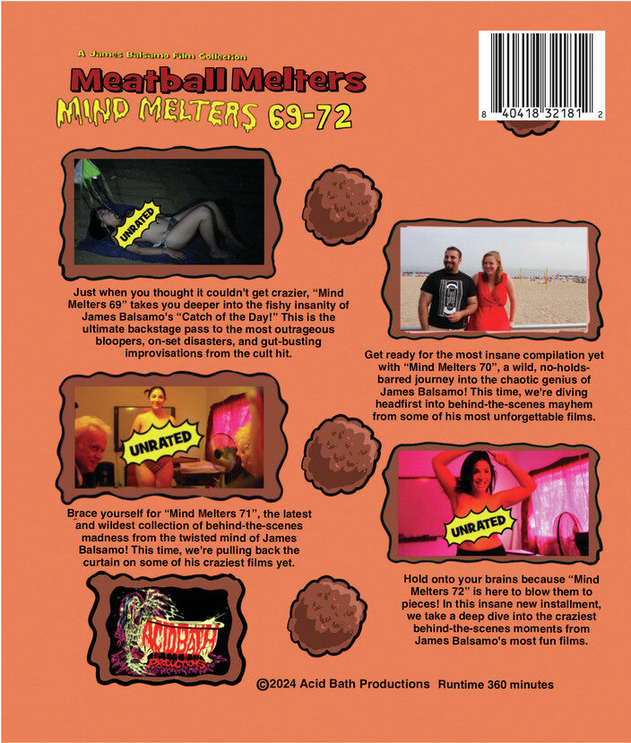 Meatball Melters: Mind Melters 69-72 - Back Panel - 