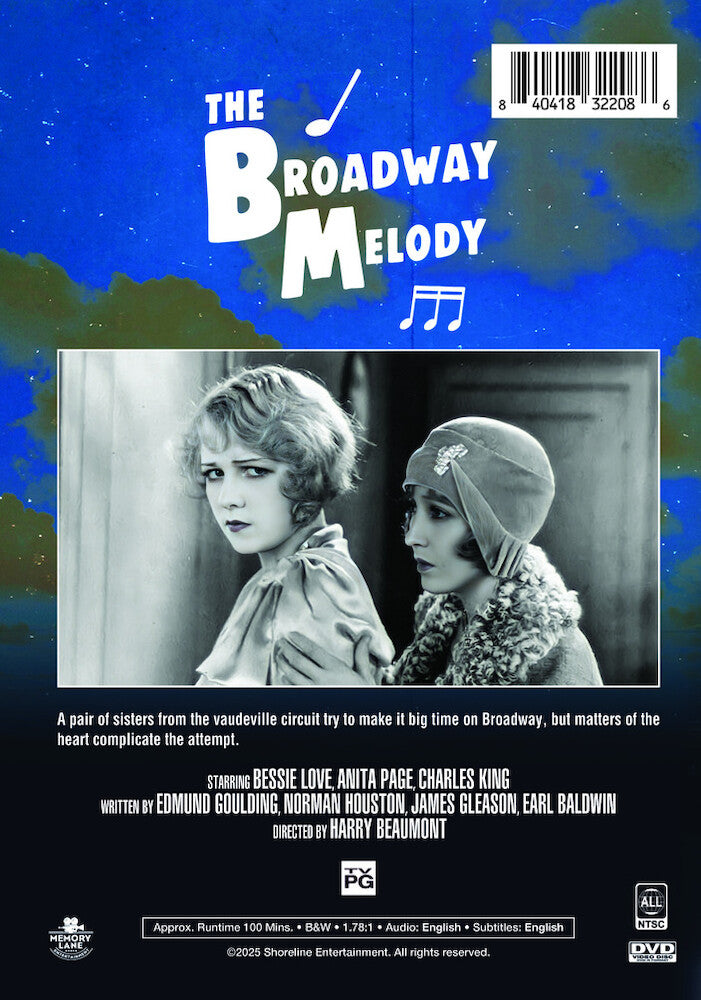 the broadway melody - Back Panel - DVD