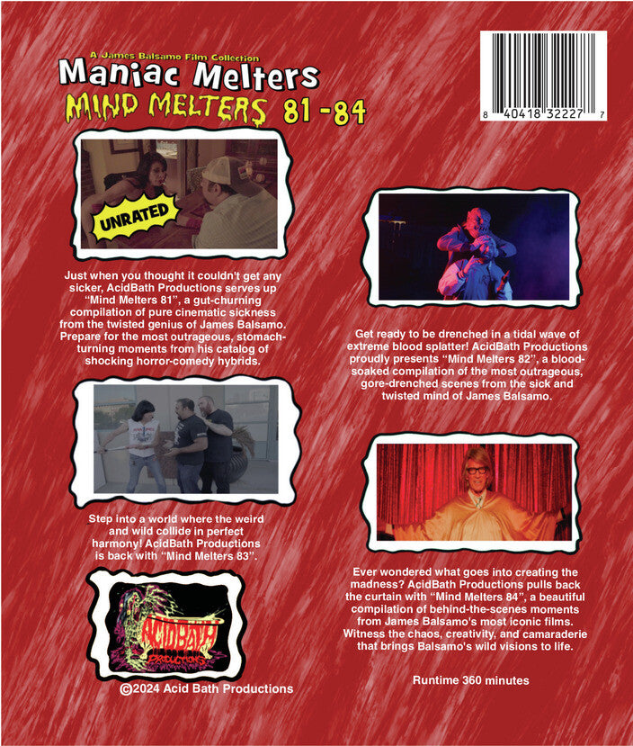 Maniac Melters: Mind Melters 81-84 - Back Panel - 