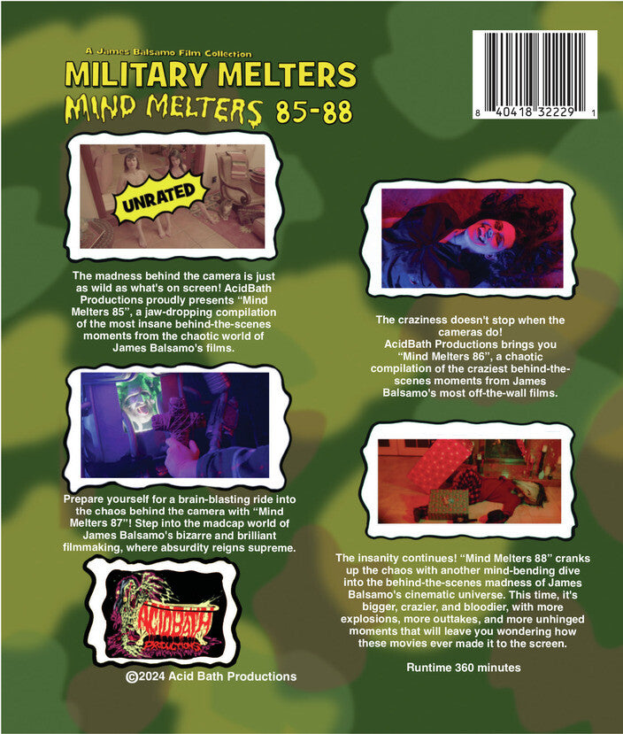 Military Melters: Mind Melters 85-88 - Back Panel - 