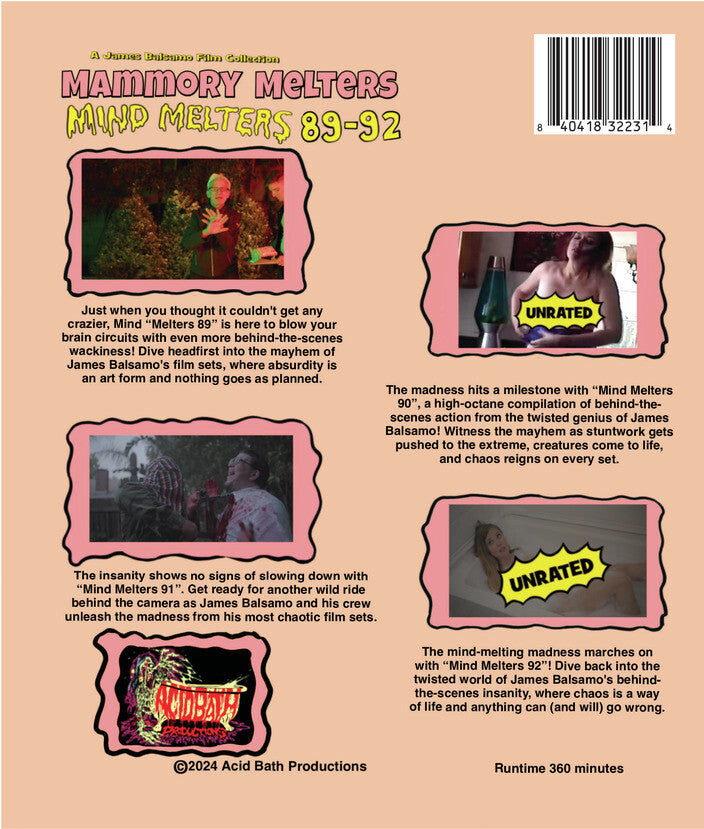 Mammory Melters: Mind Melters 89-92 - Back Panel - 