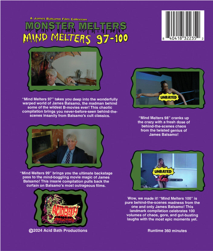 Monster Melters: Mind Melters 97-100 - Back Panel - 