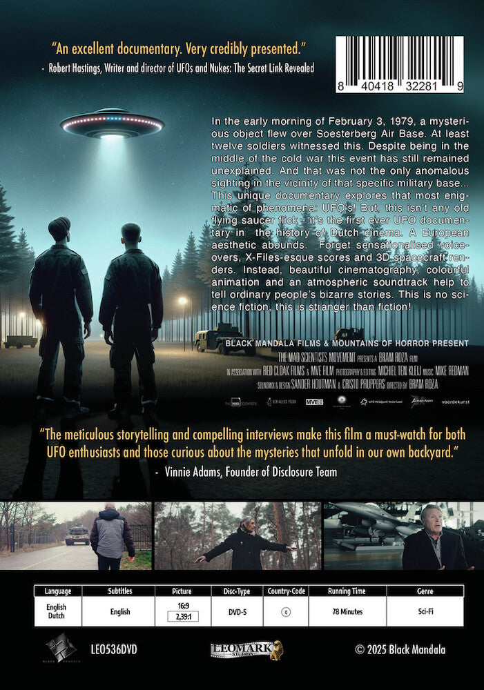 UFOs of Soesterberg - Back Panel - 