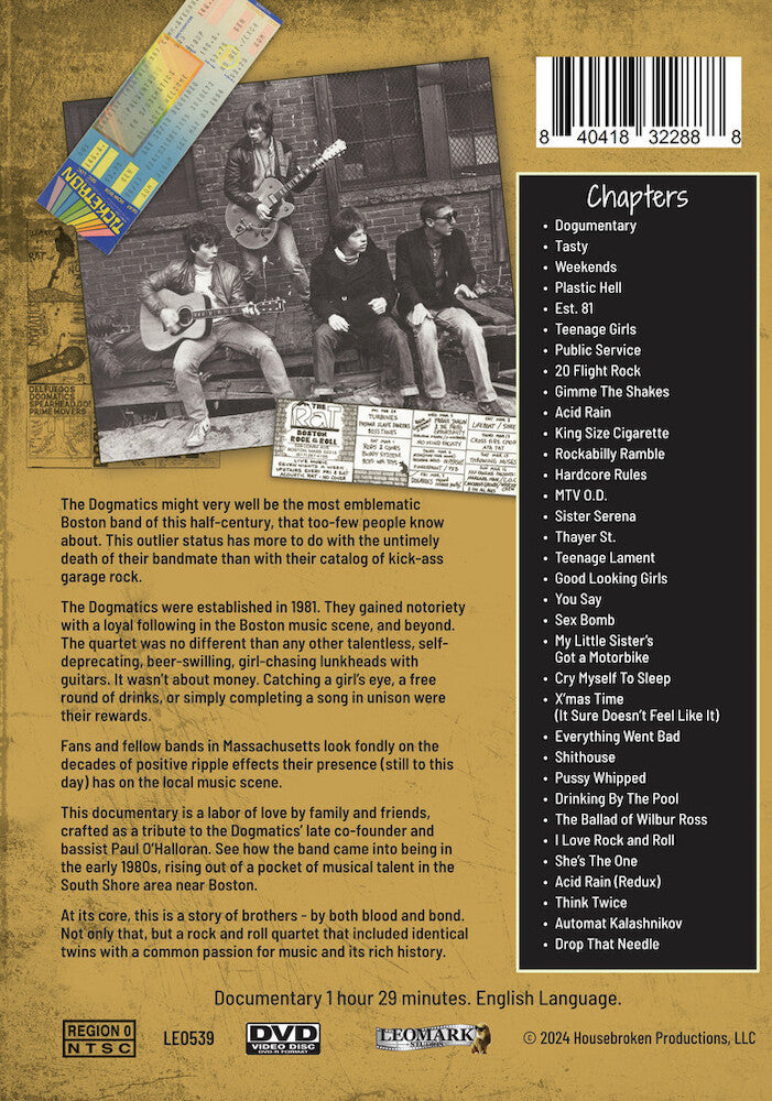 the dogmatics - a dogumentary - Back Panel - DVD