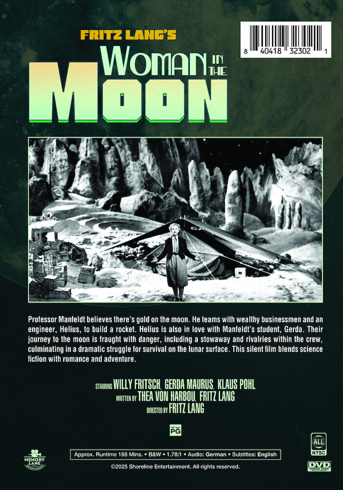 woman in the moon - Back Panel - DVD