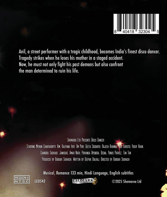 disco dancer - Back Panel - Blu-ray