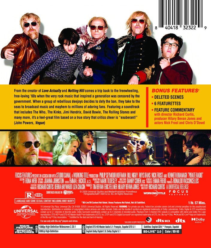 pirate radio - Back Panel - Blu-ray