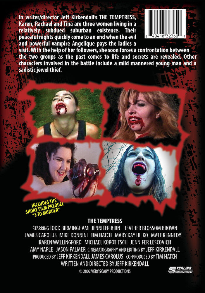 the temptress - Back Panel - DVD