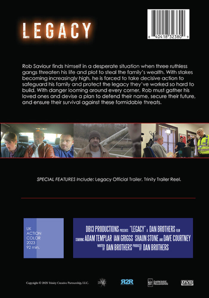 legacy - Back Panel - DVD