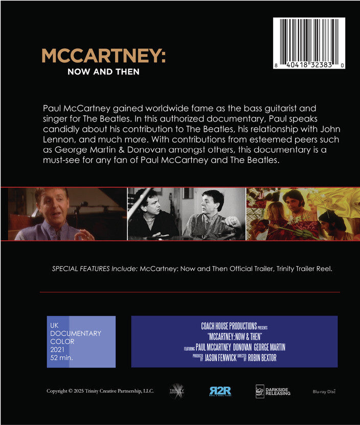 mccartney - now & then - Back Panel - Blu-ray