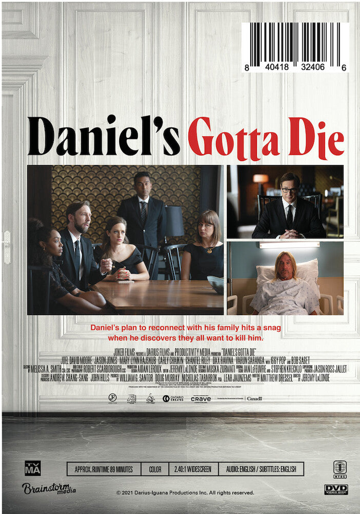 daniel's gotta die - Back Panel - DVD