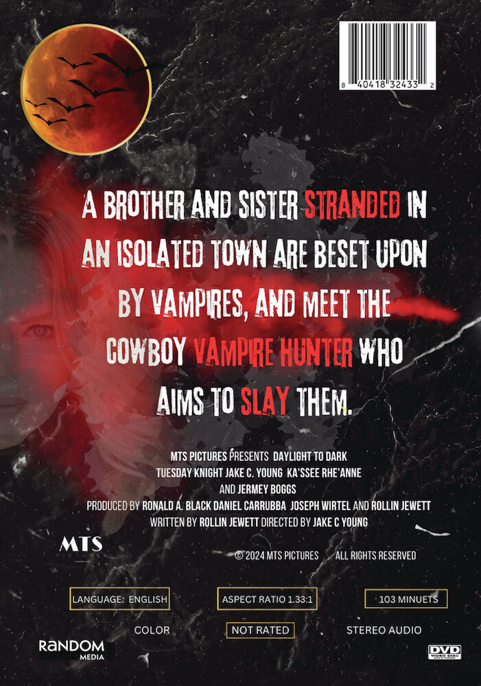 daylight to dark - Back Panel - DVD