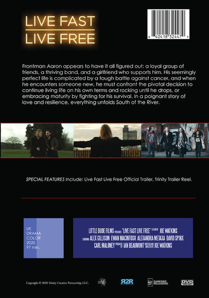 live fast live free - Back Panel - DVD