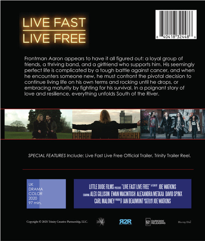live fast live free - Back Panel - Blu-ray